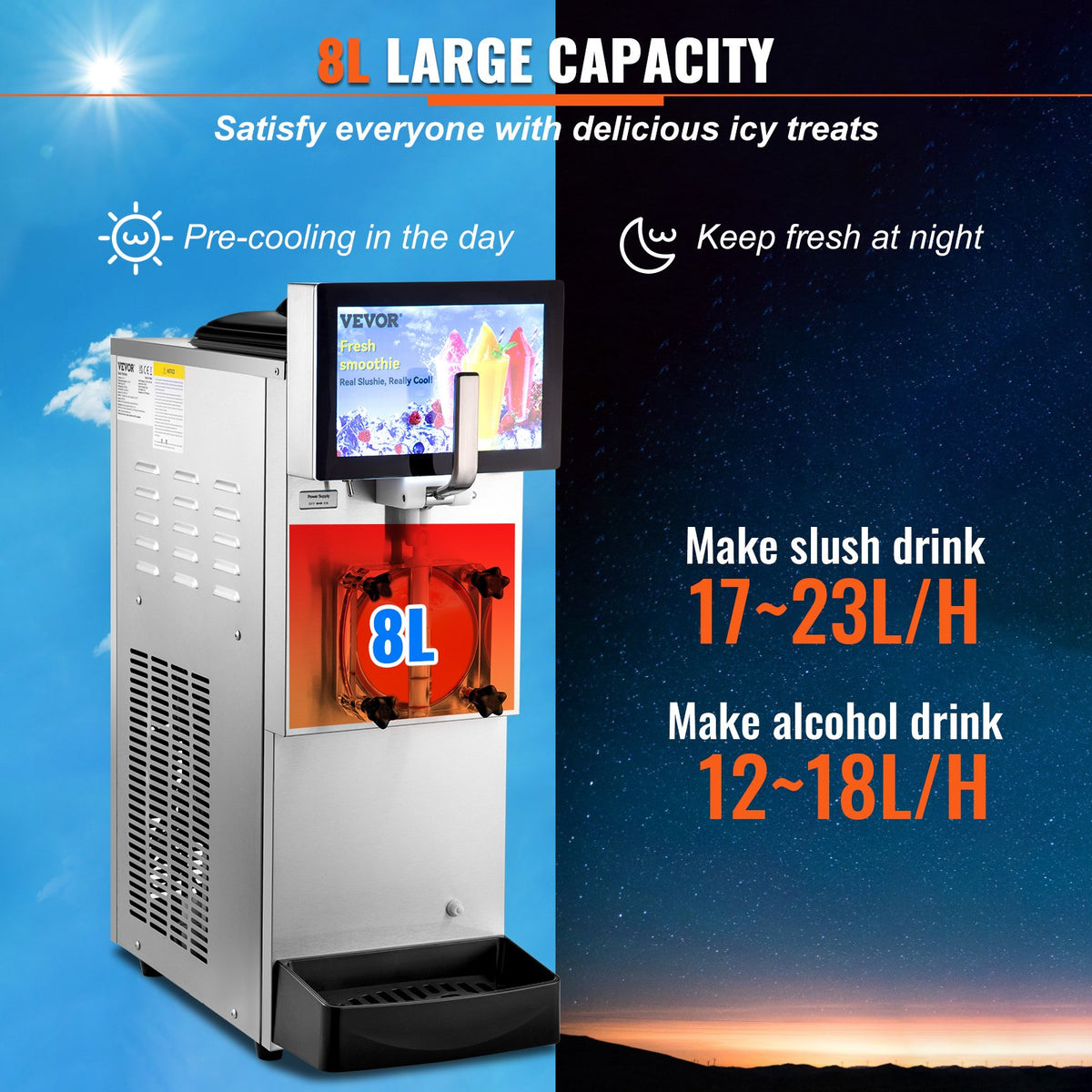 VEVOR Closed Slush Machine - Select Your Configuration - FBXXRJYSGMC8LI310V1 - view 3