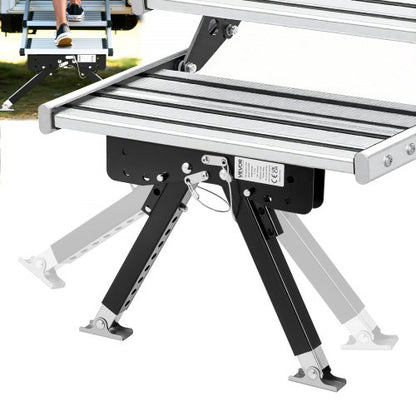 VEVOR RV Step Stabilizer, Height Adjustable Step Stabilizer Kit, Camper Stair Stabilizers with Powder Coated Steel for 5th Wheels, Travel Trailers and Motorhomes, Adjustable from 3 inch to 15 inch - FCBTWDQTXSZCYY6OR001V0 - view 2