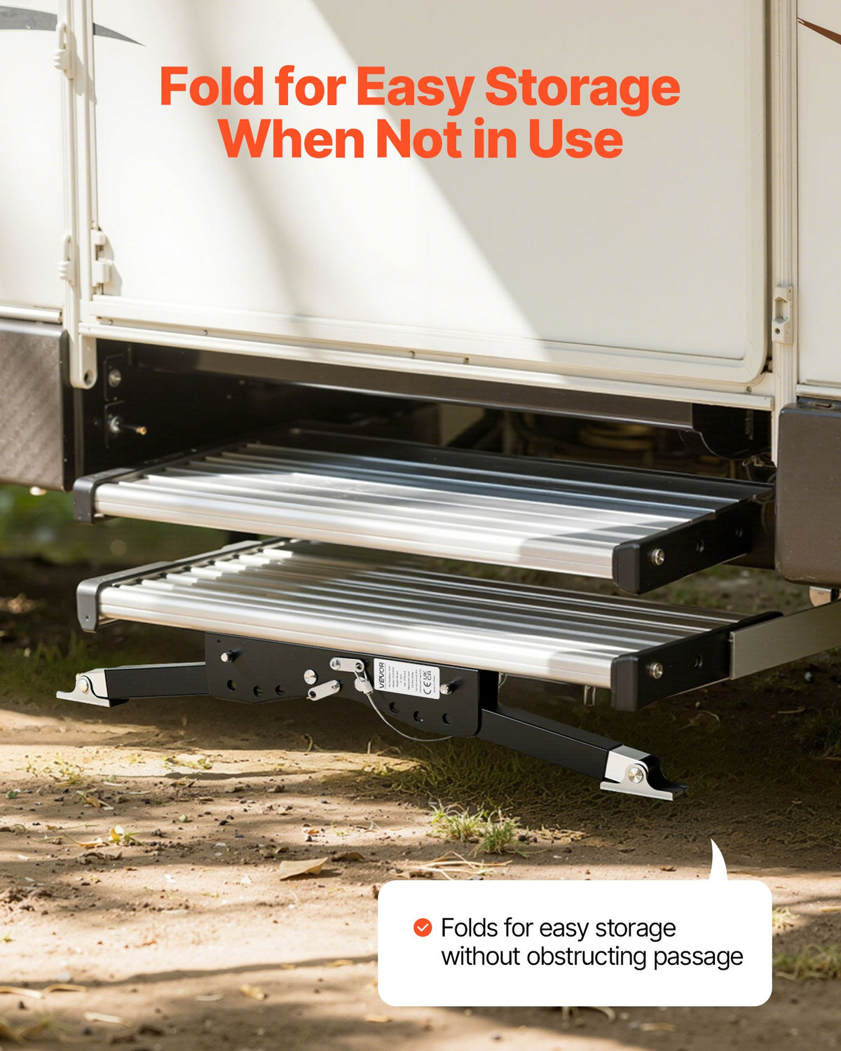 VEVOR RV Step Stabilizer, Height Adjustable Step Stabilizer Kit, Camper Stair Stabilizers with Powder Coated Steel for 5th Wheels, Travel Trailers and Motorhomes, Adjustable from 3 inch to 15 inch - FCBTWDQTXSZCYY6OR001V0 - view 7