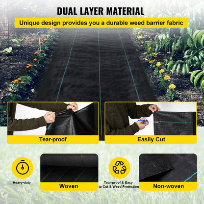 VEVOR PP Weed Barrier Fabric and Others - Select Your Configuration - FCBY33005.8OZ8WBLV0 - view 3