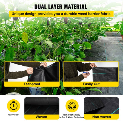VEVOR PP Weed Barrier Fabric and Others - Select Your Configuration - FCBY43005.8OZWK6GV0 - view 3