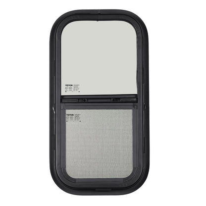 VEVOR Vertical RV Window, 12" W x 24" H Tinted Sliding RV Window with Net Screen & Trim Ring, Fit 15/16" - 1 3/4" Thickness Wall, RV Window Replacement for Teardrop Cargo Trailer Camper, DOT Approved - FCCCKSXTL3007LYWWV0 - view 10