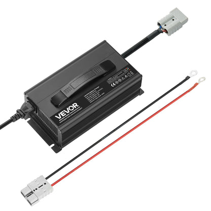 VEVOR 24V 20A Lithium Battery Charger, 29.2V, AC-DC LiFePO4 Smart Charger, with Anderson Connector, LED Indicator, 0V Activation, for Lithium LiFePO4 Deep Cycle Rechargeable Batteries of Boat, RV - FCCDQ24V20A0KO4EE001V1 - view 1