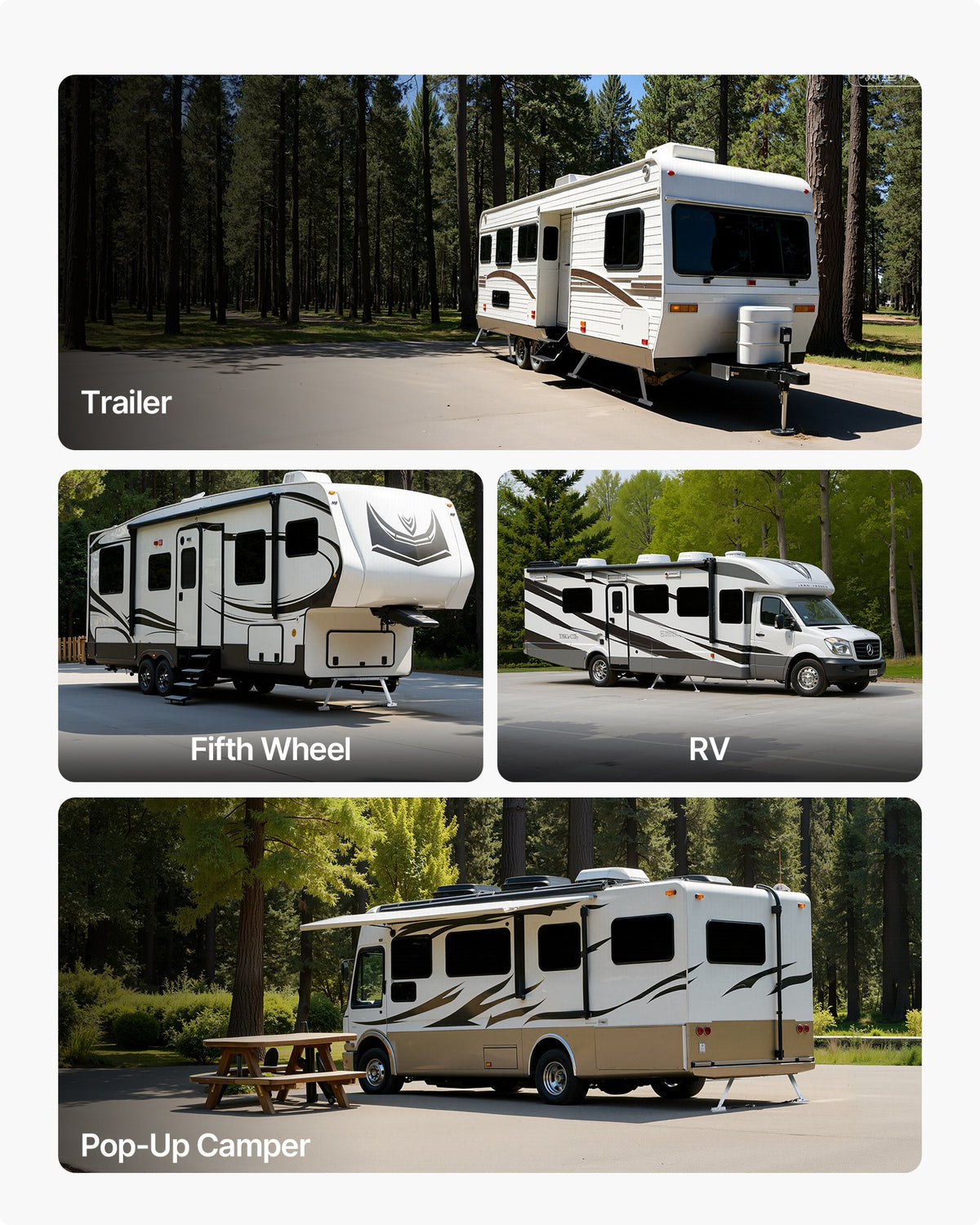 VEVOR Universal RV Stabilizer, RV Bumper Stabilizer for Trailers, Campers, Fifth Wheel, Compact Foldable Design for Easy Storage, Adjustable Height from 12 inch to 28 inch, Reduces RV Wobble, 1 Pack - FCDPPHJ1J1227CEKL001V0 - view 7
