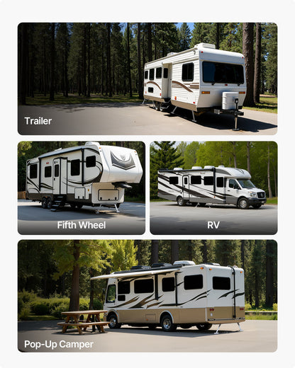 VEVOR Universal RV Stabilizer, RV Bumper Stabilizer for Trailers, Campers, Fifth Wheel, Compact Foldable Design for Easy Storage, Adjustable Height from 12 inch to 28 inch, Reduces RV Wobble, 1 Pack - FCDPPHJ1J1227CEKL001V0 - view 7