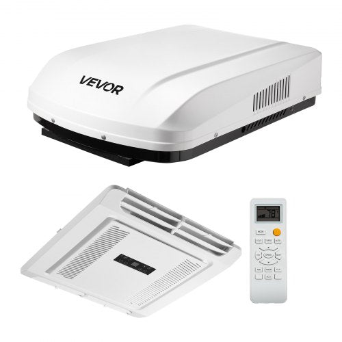 VEVOR RV Air Conditioner, 15000 BTU RV AC Unit, 120V Non-Ducted Rooftop Air Conditioner with Heat Pump and Cooling, Variable Speed Easy Install Quiet AC with ADB Button Control & Remote Control, White - FCKDTZFBXFGD33PVQ001V6 - view 2