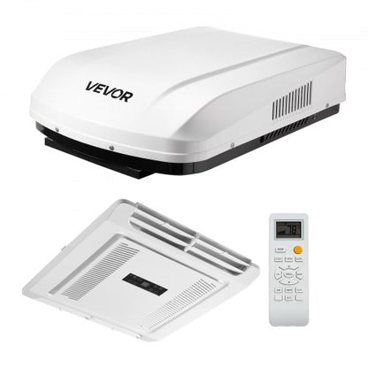 VEVOR RV Air Conditioner, 15000 BTU RV AC Unit, 120V Non-Ducted Rooftop Air Conditioner with Heat Pump and Cooling, Variable Speed Easy Install Quiet AC with ADB Button Control & Remote Control, White - FCKDTZFBXFGD33PVQ001V6 - view 2