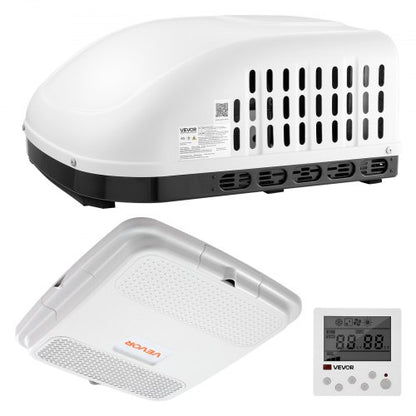 VEVOR RV Air Conditioner, 15000 BTU RV AC Unit, 120V Non-Ducted Rooftop Air Conditioner with Cooling and Heating, Four-Way Airflow, PTC Heating Module, Easy Install Quiet AC with Control Panel, White - FCKDTZFBXFGDO79CH001V6 - view 2