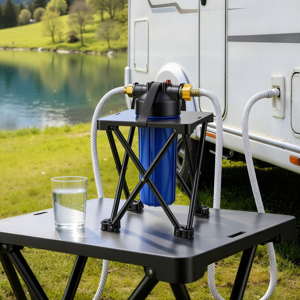 VEVOR RV Water Filter System, 5-Micron Premium RV Water Filtration System Replacement with Cartridge and Mounting Bracket for RVs & Campers, Reduces Sediment, Chlorine, Heavy Metals, Odors and More - FCLSQDXDDZZJ1H9E6001V0 - view 9