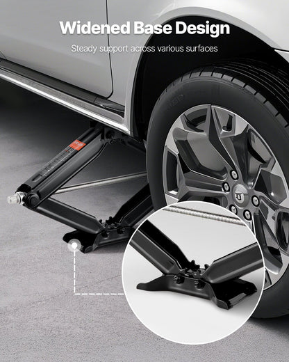 VEVOR 5000 lbs RV Scissor Jacks, 4-23.4 in RV Stabilizer Leveling Scissor Jacks, Set of 2, Heavy Duty Stabilizer Jack with Crank Handle, Socket and Bubble Levels, Not Easily Bent or Deformed - FCWDQJD2JZ50HML55001V0 - view 6