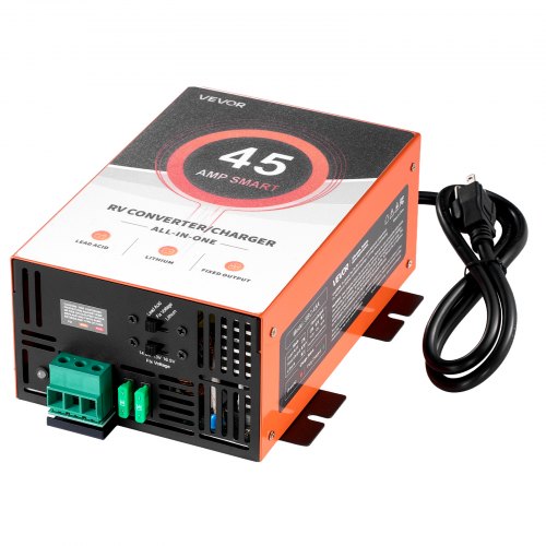 VEVOR RV Power Converter, 45 Amp, 110V AC to 12V DC RV Converter Battery Charger, Multi Stage Smart Charging, 13V to 16.5V Operating Range, Compatible with Lithium & Lead Acid Battery, for Camper - FCZLQTMS45AQV5Q3Q001V1 - view 2