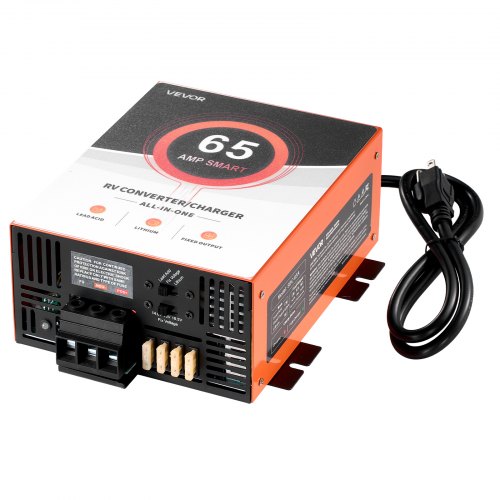VEVOR RV Power Converter, 65 Amp, 110V AC to 12V DC RV Converter Battery Charger, Multi Stage Smart Charging, 13V to 16.5V Operating Range