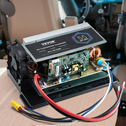 VEVOR WF-8955-AD-MBA Main Board Assembly, 55 Amp, Three-Stage RV Power Converter Replacement Unit, Compatible with Lithium Lead Acid Battery, Fit for WF-8955, Parallax 7145 & 7145 Series Converters - FCZLQZBMZ12VWAYMSV1 - view 9