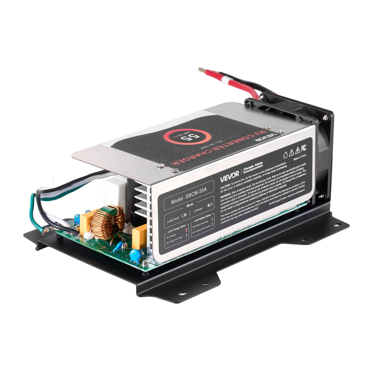 VEVOR WF-8955-AD-MBA RV Power Converter, 55 Amp, DC Main Board Assembly Replacement Unit, Multi-Stage Smart Charge for Lithium Lead Acid Battery, for WF-8955, WF-8955-AD, and Parallax 7145 7155 Series - FCZLQZBMZ55A0N70T001V1 - view 10