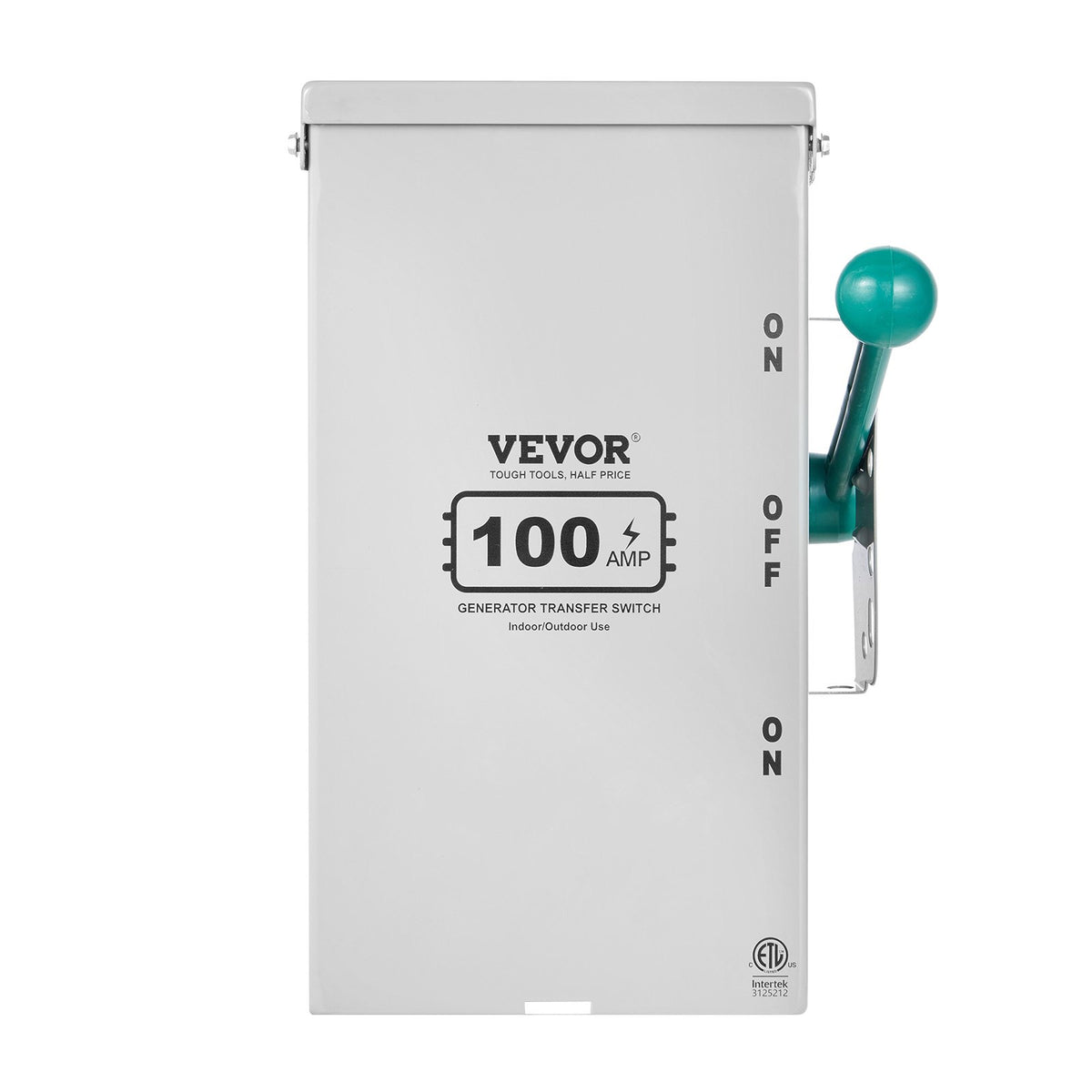 VEVOR 100A Generator Transfer Switch, 24000W Manual Transfer Switch, Heavy Duty Double-Throw Power Transfer Switch 120/240V, Meeting NEMA 3R Standards, for Outdoor, Indoor, and Portable Generator - FDJAQKG12024V91TJV5 - view 10