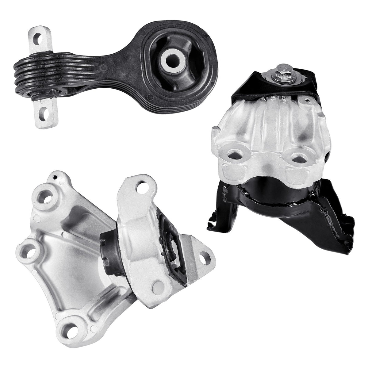 VEVOR Engine Motor Mount and Transmission Mount Kit Replacement, Set of 3, Compatible with 2012–2013 Honda Civic 1.8L Coupe, Replace OE# A65048, A65021, A65087, Secure Support - FDJMDZJ3JTPN09LD6001V0 - view 1