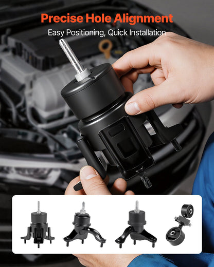 VEVOR Engine and Transmission Motor Mount Kit Replacement, Set of 4, Compatible with 2007–2011 Toyota Camry 2.4L L4, Replace OE# A62009, A4207, A4211, A4274, Secure Support - FDJMDZJ4JTPN4XIP4001V0 - view 7