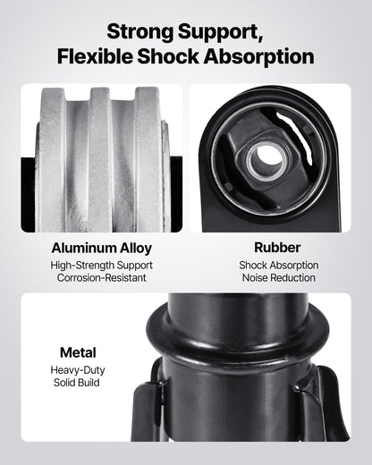 VEVOR Engine Motor Mount and Transmission Mount Kit Replacement, Set of 4, Compatible with 2009–2012 Ford Escape 2.5L L4, Replace OE# A5446, A5481, A5412, A5441, Secure Support - FDJMDZJ4JTPNBIR3K001V0 - view 6