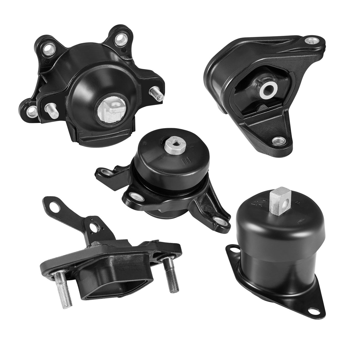 VEVOR Engine Motor Mount and Transmission Mount Kit Replacement, Set of 5, Compatible with 2008-2012 Honda Accord 2.4L L4 and 2009-2013 Acura TSX 2.4L, Replace OE# A4565 A4572 A4570 A4584 A4561 - FDJMDZJ5JTBTPCNK9001V0 - view 1