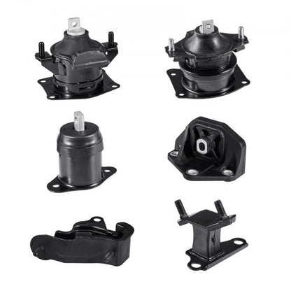 VEVOR Engine Motor Mount and Transmission Mount Kit Replacement, Set of 6, Compatible with 2003–2007 Honda Accord 3.0L V6, Replace OE# A4526HY, A4517, A4527HY, A4524, A4544, A4525, Secure Support - FDJMDZJ6JTPNYL394001V0 - view 2