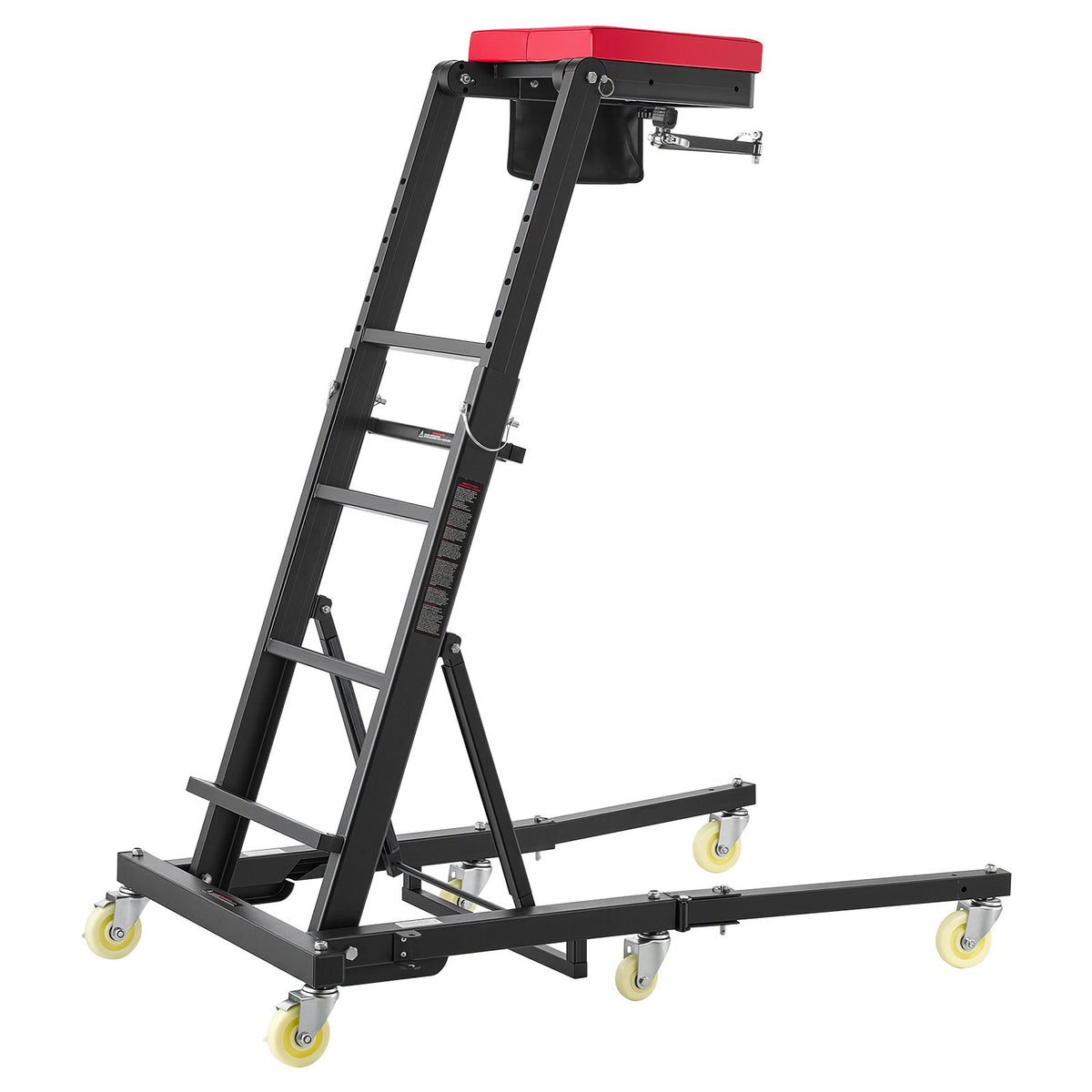 VEVOR Top Automotive Creeper 48"-64" Adjustable with Folding Mechanical Arm, Foldable High Top Engine Creeper, 400LBS Heavy-Duty Support, Stable H-Shaped Base, 6-Wheel Smooth Rolling for Auto Repair - FDJXCTYHXHXK5ZB5D001V0 - view 10