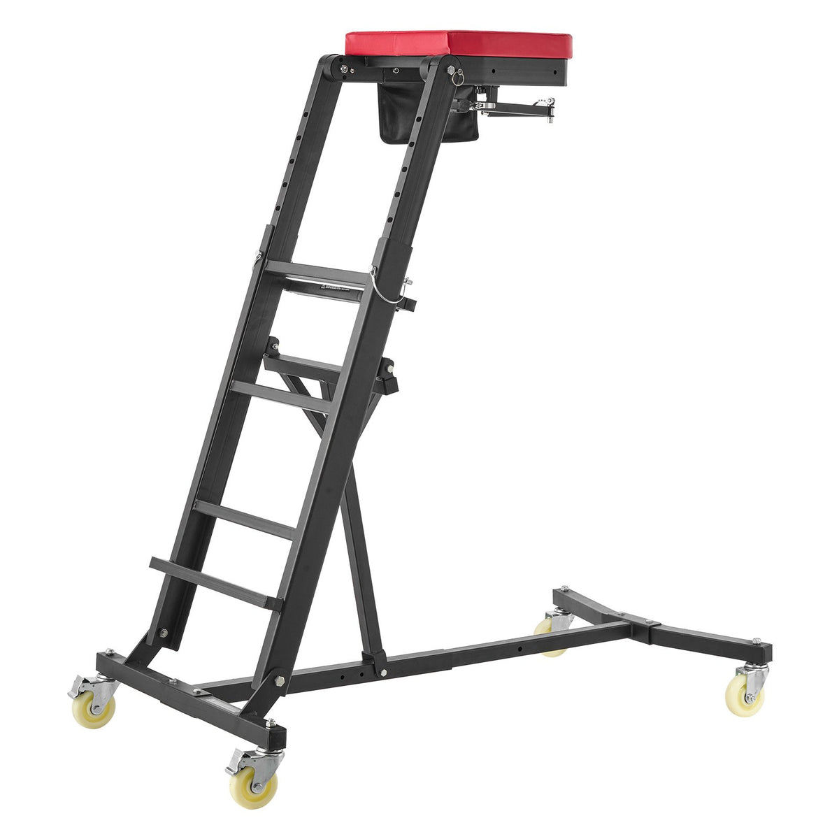 VEVOR Top Automotive Creeper 48"-64" Adjustable with Folding Mechanical Arm, Foldable High Top Engine Creeper, 400LBS Heavy-Duty Support, Stable I-Shaped Base, 4-Wheel Smooth Rolling for Auto Repair - FDJXCTYIXKZDZ5PUM001V0 - view 10