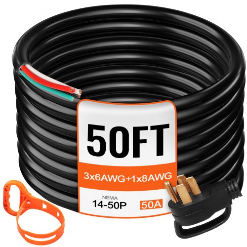 VEVOR Generator Extension Cord - Select Your Configuration - FDJYCX50FTX50AWCZV1 - view 1
