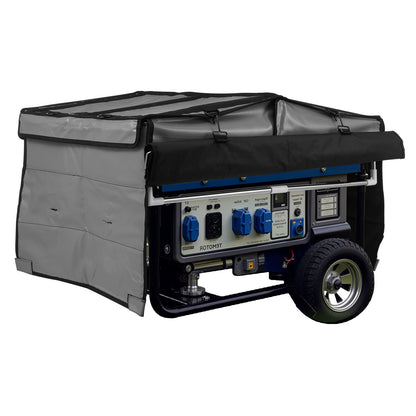 VEVOR Generator Cover, 34 x 26 x 21 Inch Waterproof Universal Generator Cover for Most Generators 3500-12000 Watt, Portable Generator Running Cover with Heavy Duty Thicken 420D Oxford Fabric, Grey - FDJYXZ332551SDIBJ001V0 - view 10