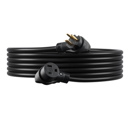 VEVOR 30-Amp Generator Extension Cord, 25 Foot, 250 Volts 7500 Watts Heavy Duty Power Cable, NEMA 6-50P to 6-50R SWT 8AWG Flexible Welder Extension Cord, with Storage Bag, for Generators, ETL Listed - FDJYZX650XFSGO78BV1 - view 10