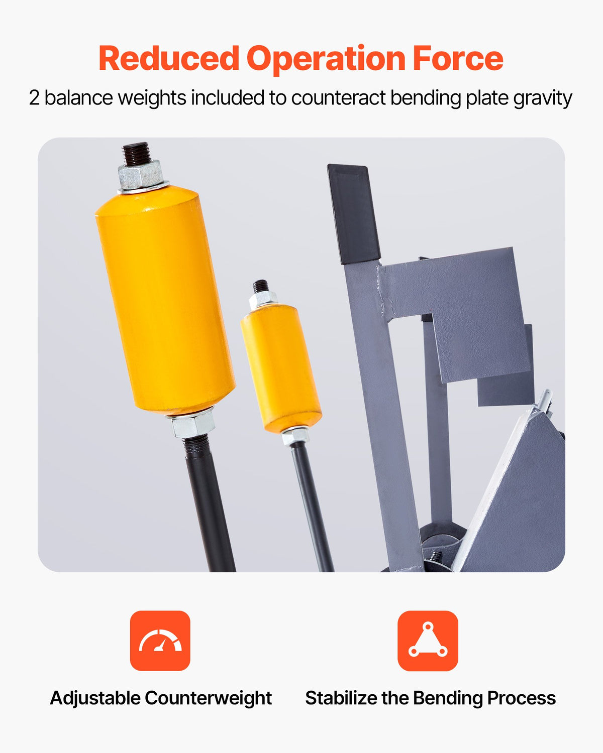 VEVOR Box and Pan Brake, 48 in Sheet Metal Bending Brake, 12-Gauge Mild Steel Capacity, 0-135 Degree Adjustable, Metal Bender Machine with 8 Fingers, Heavy-Duty Aluminum Folder for Precise Bending - FDSWQZDQFDSSSJ8YF001V0 - view 6