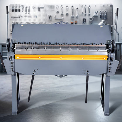 VEVOR Box and Pan Brake, 48 in Sheet Metal Bending Brake, 12-Gauge Mild Steel Capacity, 0-135 Degree Adjustable, Metal Bender Machine with 8 Fingers, Heavy-Duty Aluminum Folder for Precise Bending - FDSWQZDQFDSSSJ8YF001V0 - view 9