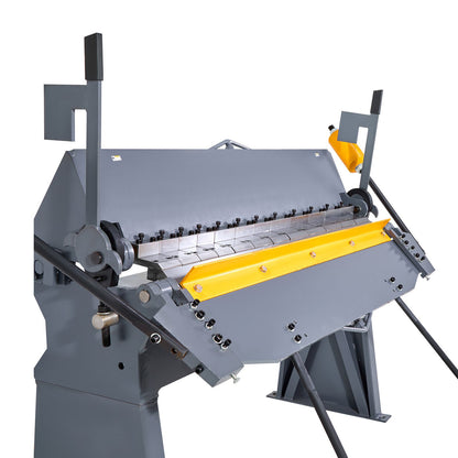 VEVOR Box and Pan Brake, 48 in Sheet Metal Bending Brake, 12-Gauge Mild Steel Capacity, 0-135 Degree Adjustable, Metal Bender Machine with 8 Fingers, Heavy-Duty Aluminum Folder for Precise Bending - FDSWQZDQFDSSSJ8YF001V0 - view 10