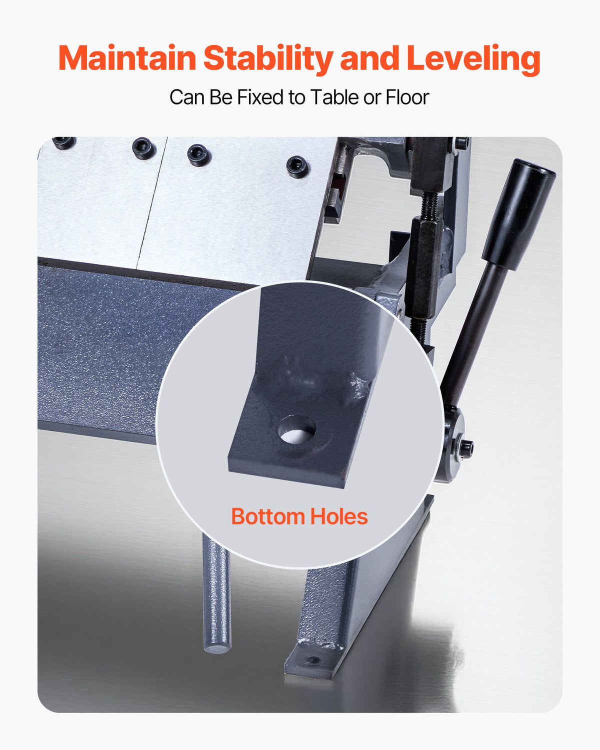 VEVOR Box and Pan Brake, 12 in Sheet Metal Bending Brake, 20-Gauge Mild Steel Capacity, 0-135 Degree Adjustable, Metal Bender Machine with 5 Fingers, Heavy-Duty Aluminum Folder for Precise Bending - FDSWQZDQFDSWK6NDU001V0 - view 6