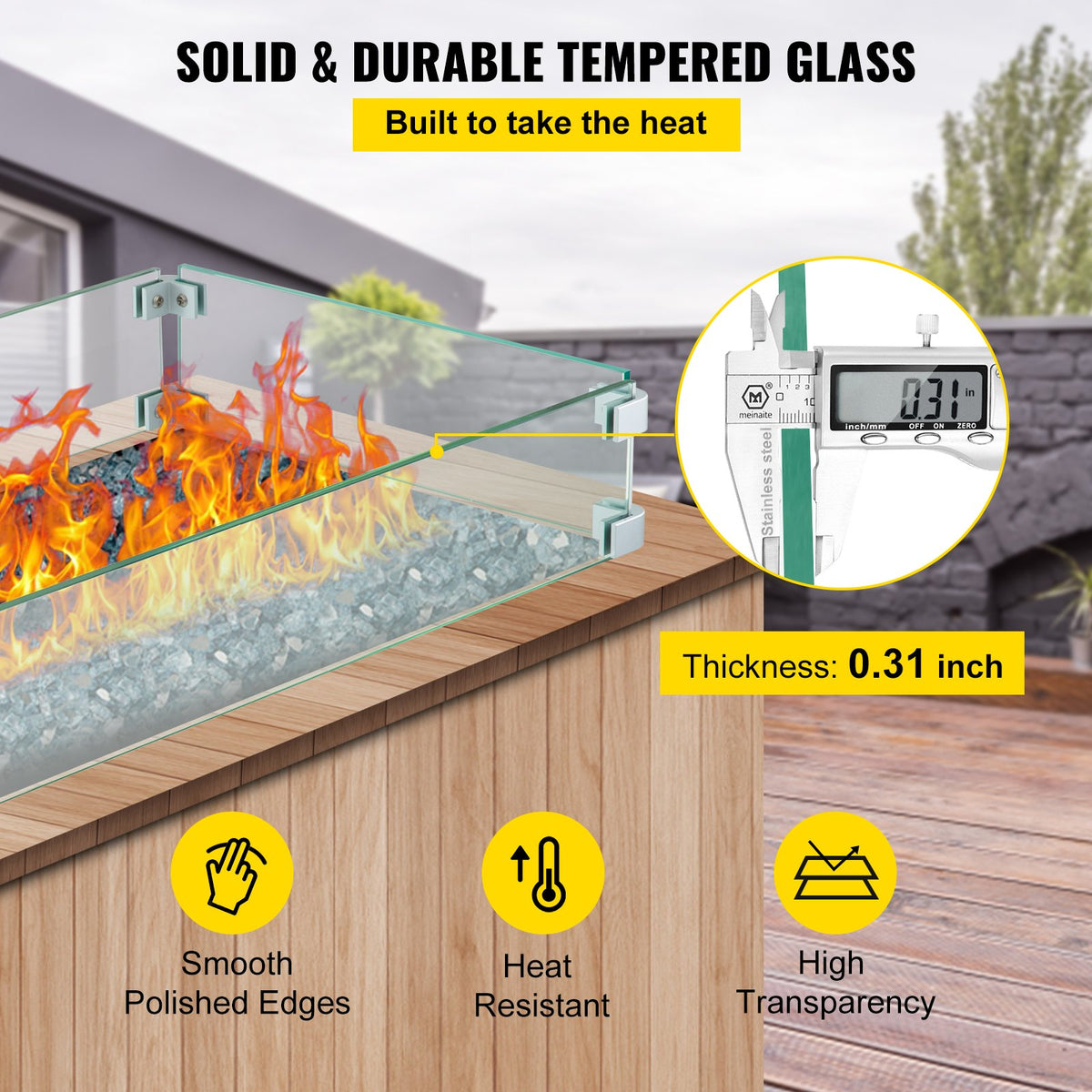 VEVOR Fire Pit Guard - Select Your Configuration - FFB29X13X4.5YC001V0 - view 3