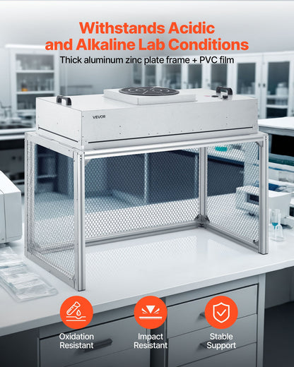 VEVOR Laminar Flow Hood, 24.02 x 46.06 x 27.36 inch Working Area FUU Fan Filter Unit, Meets Class 100/ISO 5 Clean Room Standards, with HEPA-14 Filter and G1 Pre-Filter, for Laboratory, Mushroom Room - FFUFJGLDY40YUSSPB001V1 - view 5