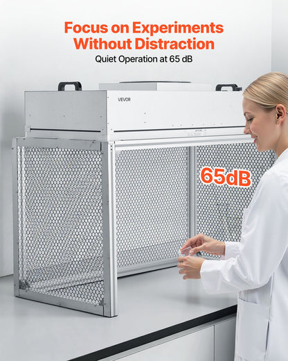 VEVOR Laminar Flow Hood, 24.02 x 46.06 x 27.36 inch Working Area FUU Fan Filter Unit, Meets Class 100/ISO 5 Clean Room Standards, with HEPA-14 Filter and G1 Pre-Filter, for Laboratory, Mushroom Room - FFUFJGLDY40YUSSPB001V1 - view 7
