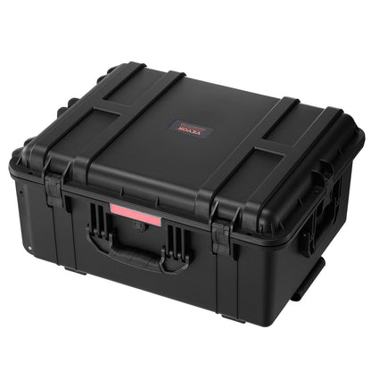 VEVOR Weatherproof Hard Case, Heavy Duty Protective Dry Box Case with Pre-Cut Foam, Wheels & Retractable Pull Handles for Travel, Hunt, Military, Tactical, IP67 Waterproof Case for Cameras(63x50x32) - FFYLGX43LFYCO4BW5V0 - view 10