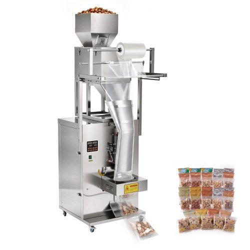 VEVOR Powder Filling and Sealing Machine, 10-999g(0.02-2.2lbs) Automatic Particle Granule Packaging Machine, Stainless Steel, Weighing Filling Sealing, for Coffee Beans, Grains, Tea, Spices, Silver - FFYTLDS1000GAEDVF001V1 - view 2