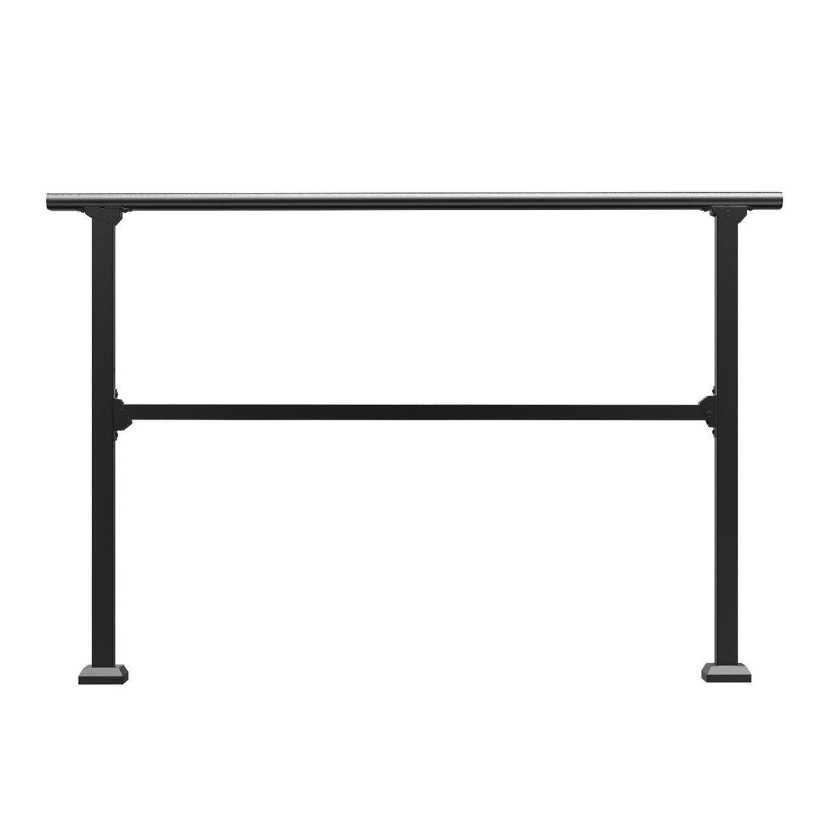 VEVOR Handrails for Outdoor Steps, 4-5 Step Stair Hand Rail Kit, Transitional Carbon Steel Railings with Installation Kit, Stair Rails for Seniors, Concrete Steps & Porch & Deck, Black Square Tube - FGDHGZLSLZFSIFL6RV0 - view 10