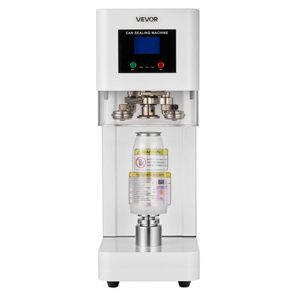 VEVOR Can Sealer Machine, Automatic Commercial Soda Can Sealing Machine for 2.17 in (55 mm) Aluminum and Plastic Cans, Height Adjustable, Steel Housing Beverage Drink Seamer, for Coffee Shop, White - FGJQZDFXZ100LQCA5001V1 - view 10