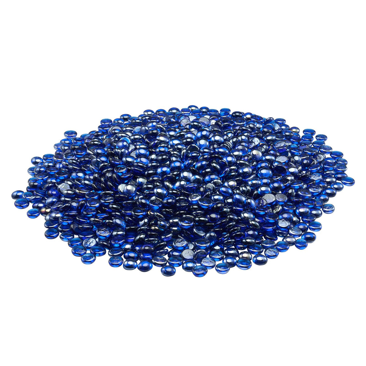 VEVOR Fire Glass, 20LBS / 9KG High-Temperature Resistant Fireplace Rocks, 3/4-Inch / 19.05 mm Reflective & Smokeless Firepit Glass Beads, High Luster Stone Landscaping for Fire Pit Table, Cobalt Blue - FHBLBYBLZ34ILXTKD001V0 - view 10