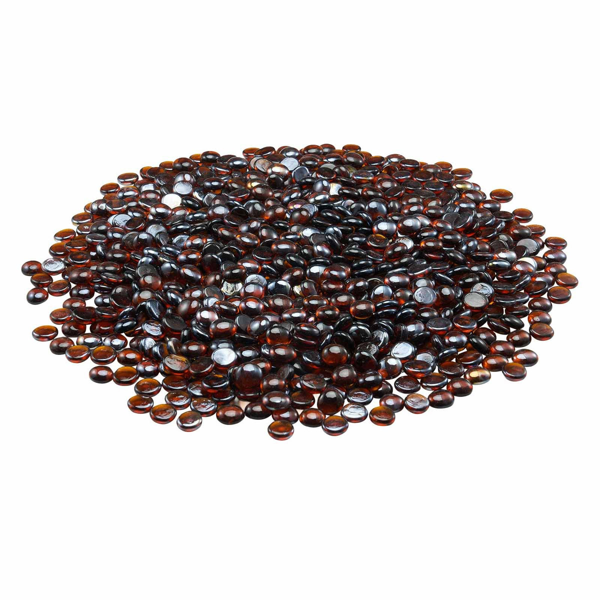 VEVOR Fire Glass, 10LBS / 4.5KG High-Temperature Resistant Fireplace Rocks, 3/4-Inch / 19.05 mm Reflective & Smokeless Firepit Glass Beads, High Luster Stone Landscaping for Fire Pit Table, Rich Amber - FHBLBYBLZ34ITDE8J001V0 - view 10