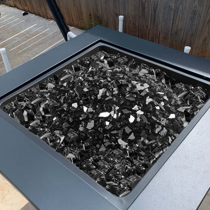 VEVOR Fire Glass, 20 LBS / 9.0 KG High-Temperature Resistant Fireplace Rocks, 1/2-Inch / 12.7 mm Reflective & Smokeless Firepit Glass Rock, High Luster Stone Landscaping for Fire Pit Table, Black - FHBLFGSGHBL14A1CJ001V0 - view 9