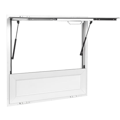 VEVOR Concession Window Folding Shelf 36x36in Aluminum Alloy Service Window, for Food Truck, Up to 85 Degrees, with Awning Door and Drag Hook, Rainwater Resistant - FHDGNCK3636IPQDF4001V0 - view 10