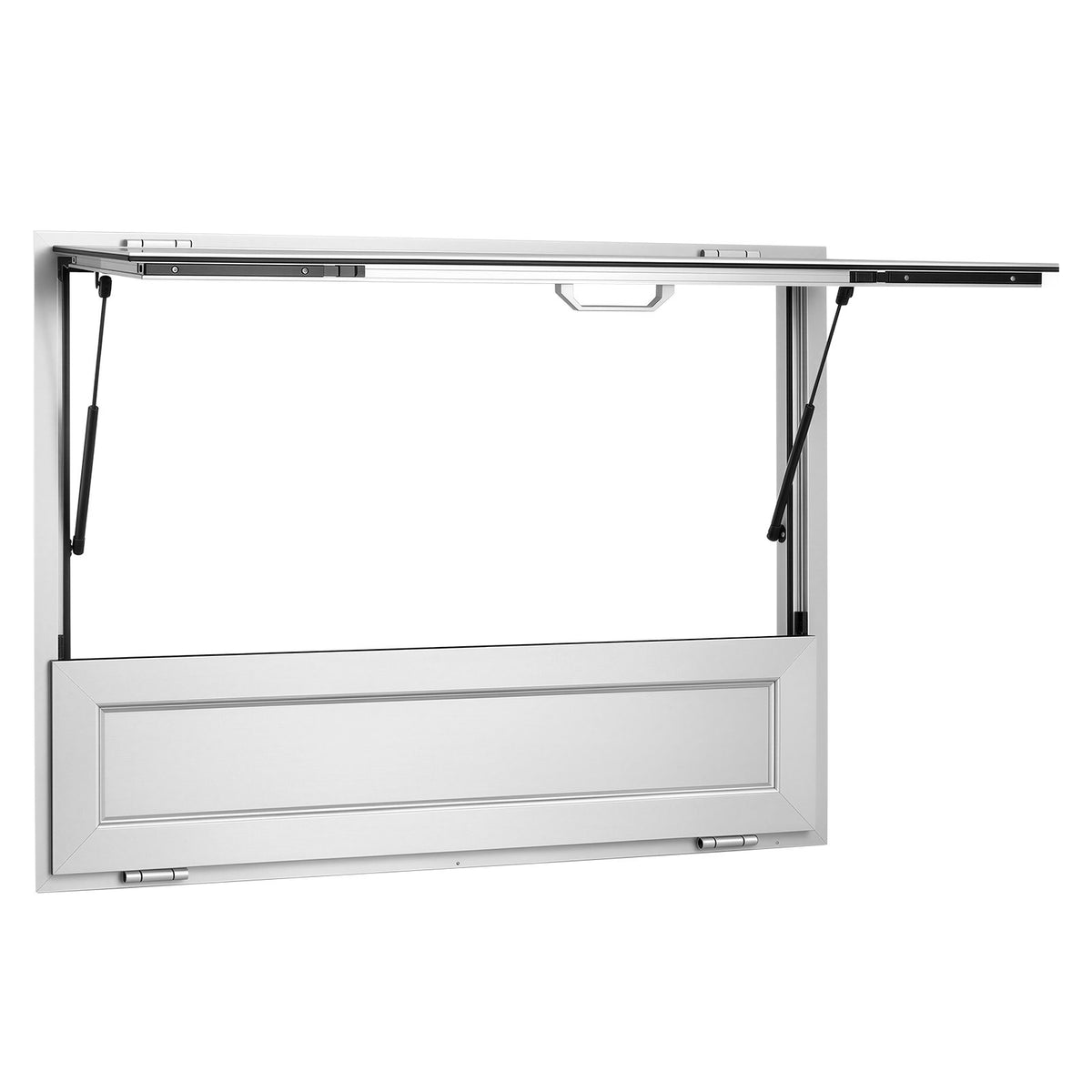VEVOR Concession Window Folding Shelf 48x36in Aluminum Alloy Service Window, for Food Truck, Up to 85 Degrees, with Awning Door and Drag Hook, Rainwater Resistant - FHDGNCK4836NBJDTA001V0 - view 10