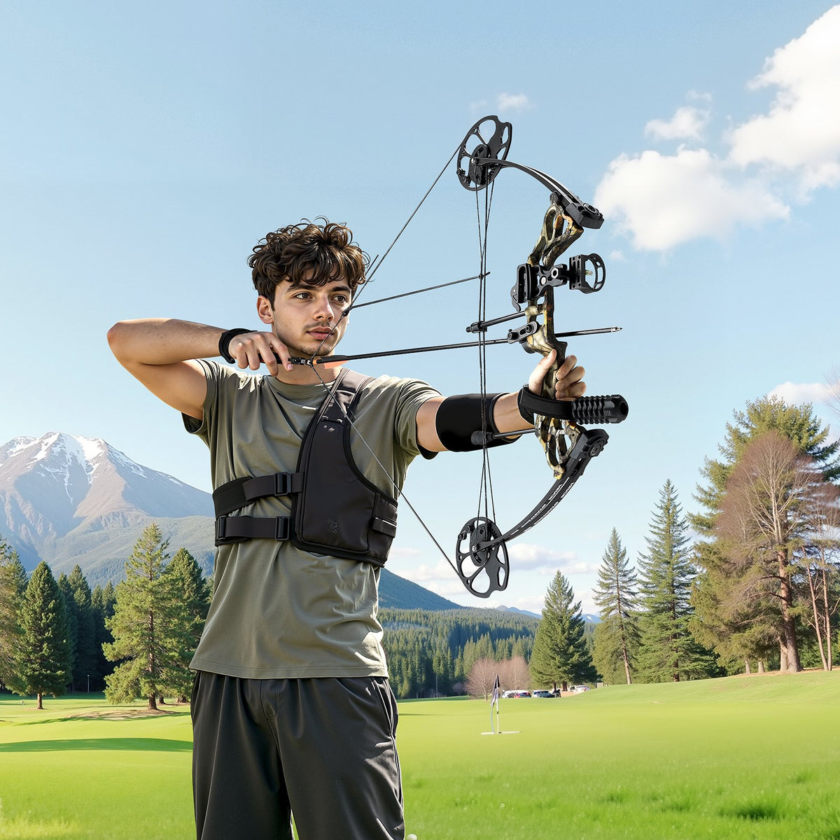 VEVOR Compound Bow Archery, Adjustable 19-30 in Draw Length Compound Bow Package for Beginner, 19-70 Lbs Draw Weight Archery Bows and Arrow Set, Right Hand Kit with Hunting Equipment, 320 fps - FHGMCYS28YC7IF37J001V0 - view 9