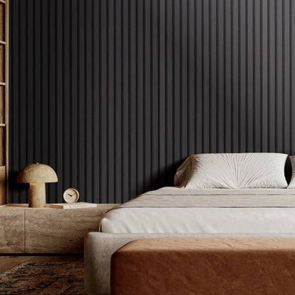 VEVOR Wood Slat Acoustic Panels, 7.9 x 94.5 inch, MDF Accent Wooden Wall Panels for Modern Interior Wall Decor, Faux Wood Wall Board Panels for Noise Reduction, Black Oak - FHXWBTQBHXMLTGWBMV0 - view 9