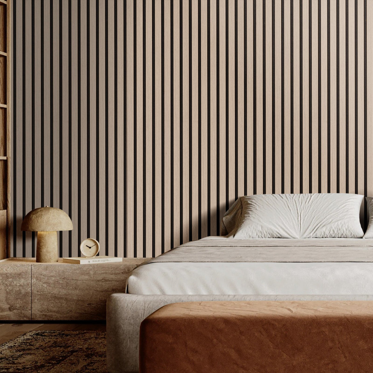 VEVOR Wood Slat Acoustic Panels, 7.9 x 94.5 inch, MDF Accent Wooden Wall Panels for Modern Interior Wall Decor, Faux Wood Wall Board Panels for Noise Reduction, Silver Wood - FHXWBTQBYML7LX06FV0 - view 9