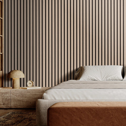 VEVOR Wood Slat Acoustic Panels, 7.9 x 94.5 inch, MDF Accent Wooden Wall Panels for Modern Interior Wall Decor, Faux Wood Wall Board Panels for Noise Reduction, Silver Wood - FHXWBTQBYML7LX06FV0 - view 9