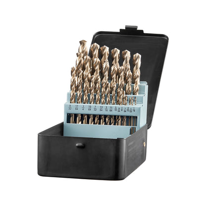 VEVOR Cobalt Drill Bit Set, 29 Pcs, M35 High Speed Steel Cobalt Drill Bits with Storage Case, for Drilling Metal, Stainless Steel, Aluminum Alloy, Wood, Plastic, for Professional Work and Home DIY - FLDZTZGXNGSG2WYY1001V0 - view 10